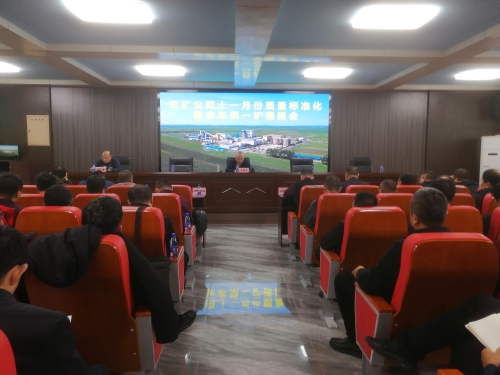 11月22日，，，，，，，，公司安全生产标准化管理体系验收组到东荣一矿检查验收